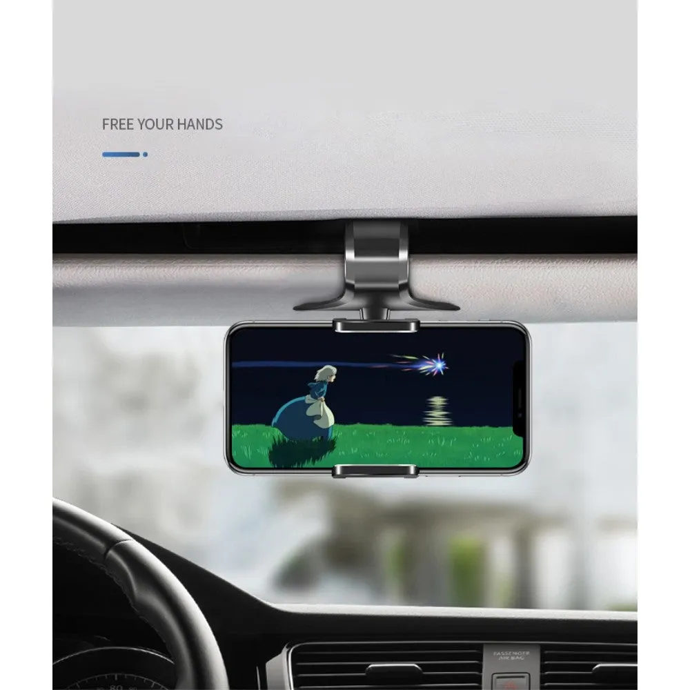 3 in 1 Car GPS Smartphone Holder: Dashboard / Visor Clamp   AC Grid Clip for Allview P10 Style (2018) - Black