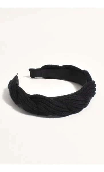 Adorne | Colorado Knit Headband Black