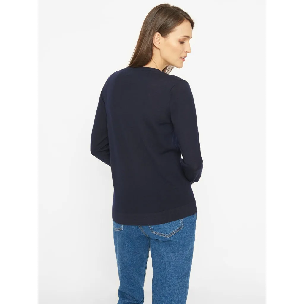 Alia Merino strik - Navy