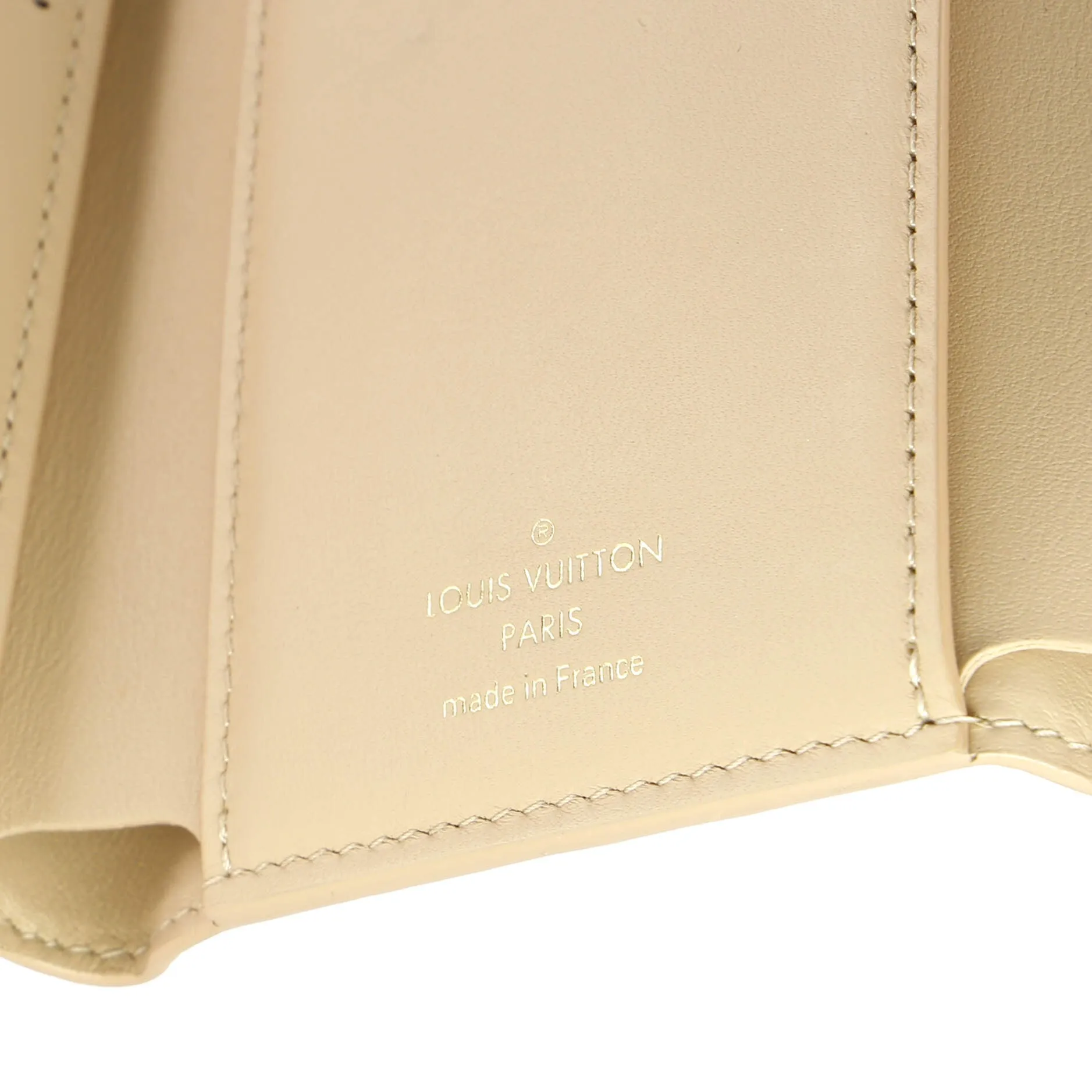 Capucines Wallet Leather with Embellished Detail Compact