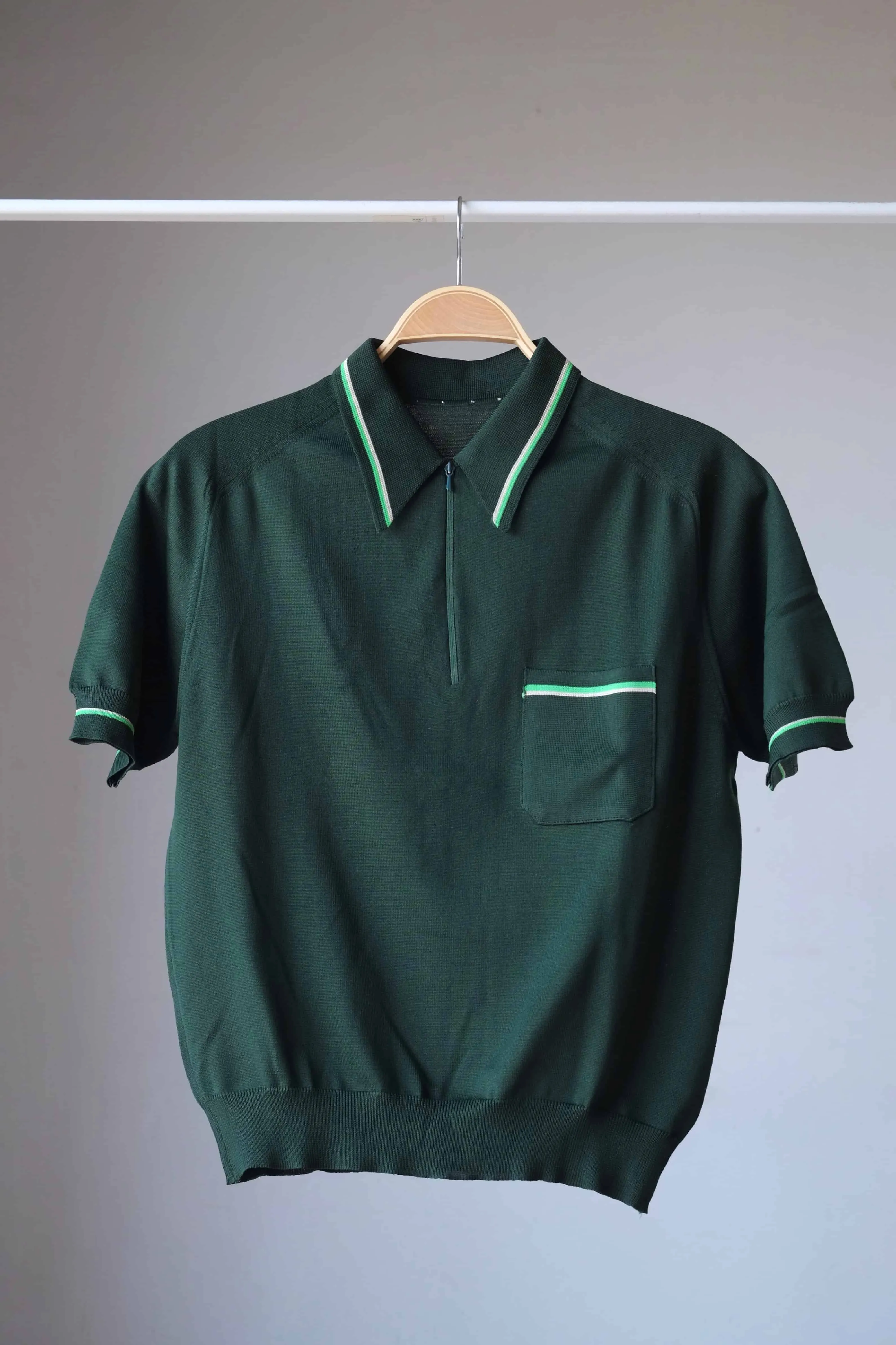 CARI 60's Zip-Neck Polo