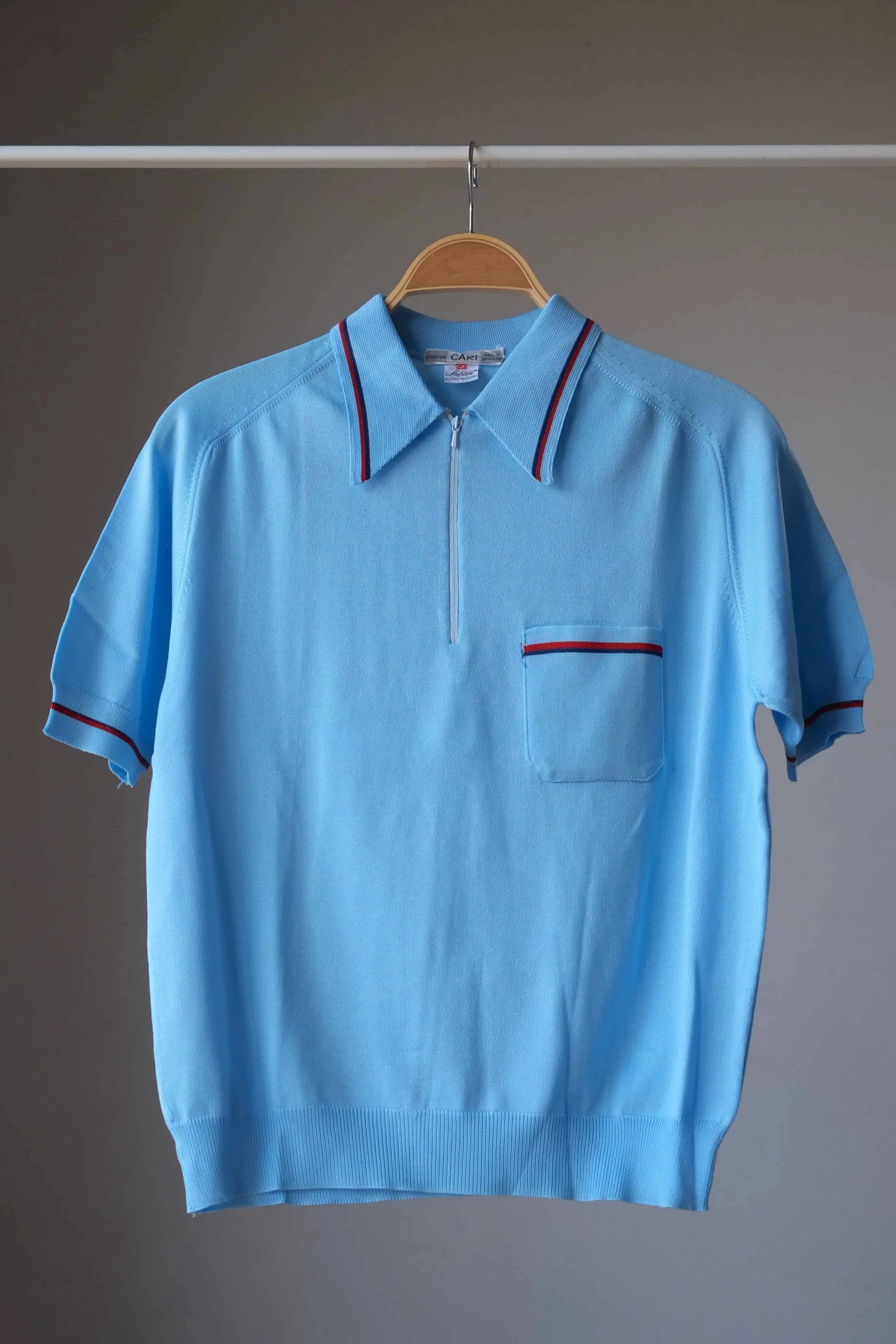 CARI 60's Zip-Neck Polo