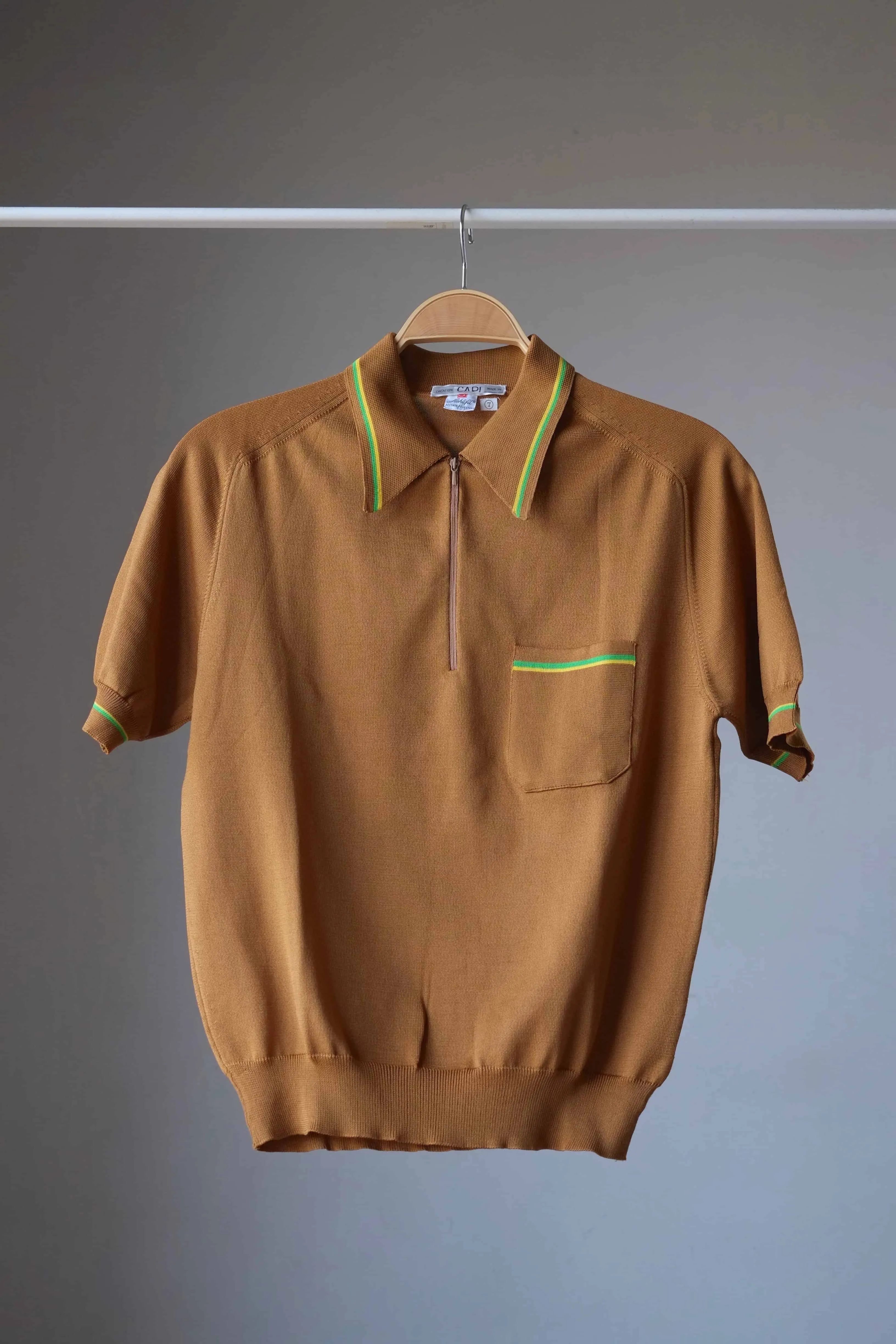 CARI 60's Zip-Neck Polo
