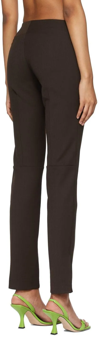 Christopher Esber Brown Paneled Slim Trousers