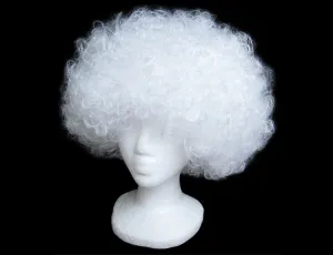 Clown - Curly Fun Wig White