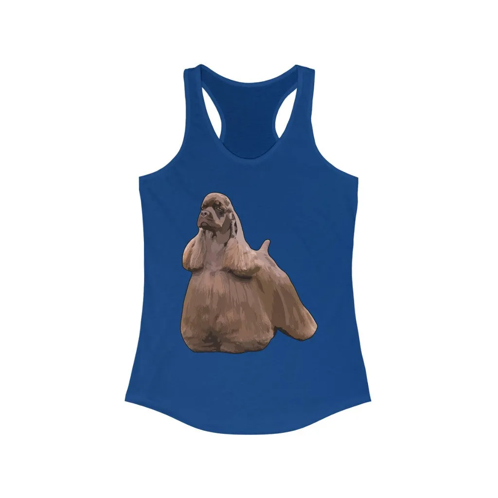 Cocker Spaniel Women's Ideal Racerback Tank, S - 2XL, 8 Colors