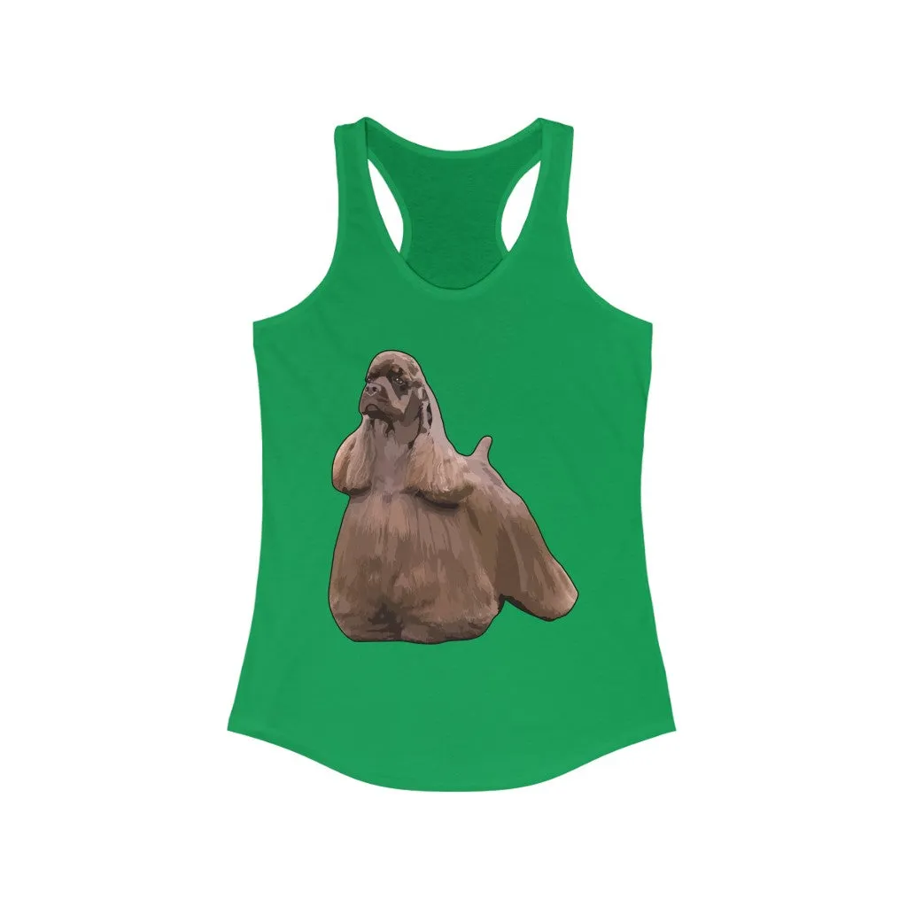 Cocker Spaniel Women's Ideal Racerback Tank, S - 2XL, 8 Colors