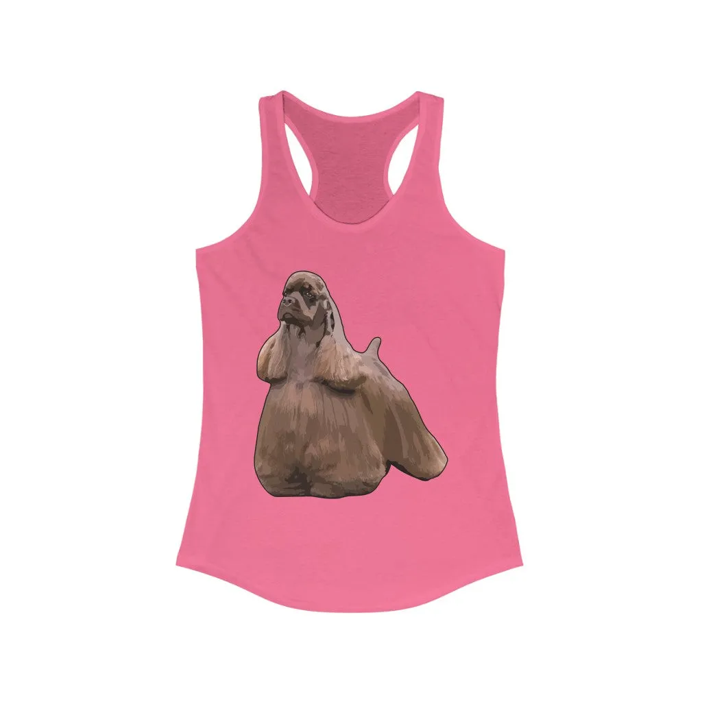 Cocker Spaniel Women's Ideal Racerback Tank, S - 2XL, 8 Colors