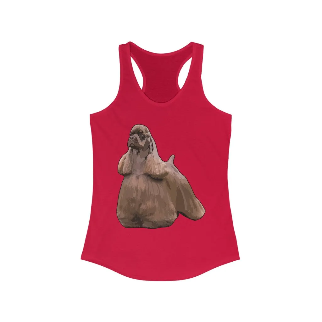 Cocker Spaniel Women's Ideal Racerback Tank, S - 2XL, 8 Colors