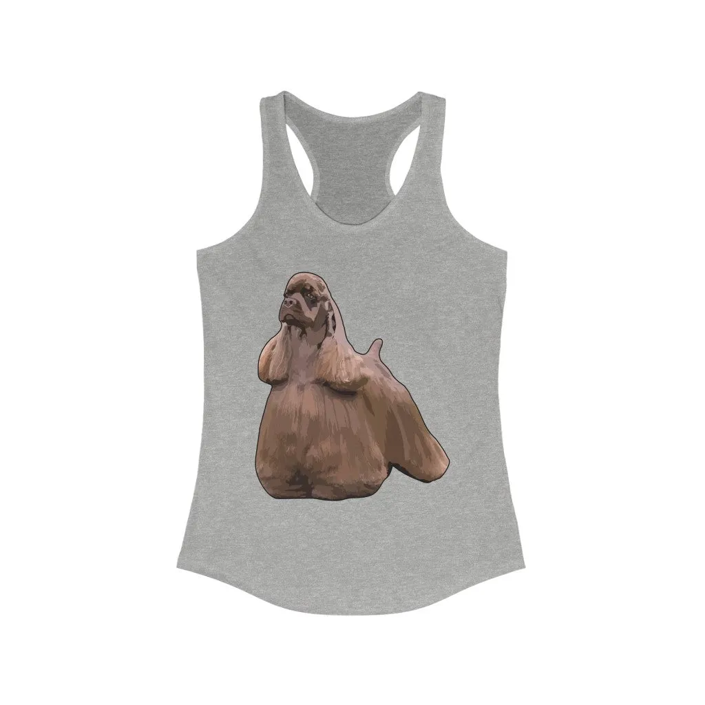 Cocker Spaniel Women's Ideal Racerback Tank, S - 2XL, 8 Colors