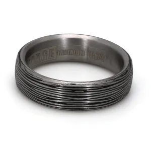 Comfort-Fit Textured Plain Metal Band