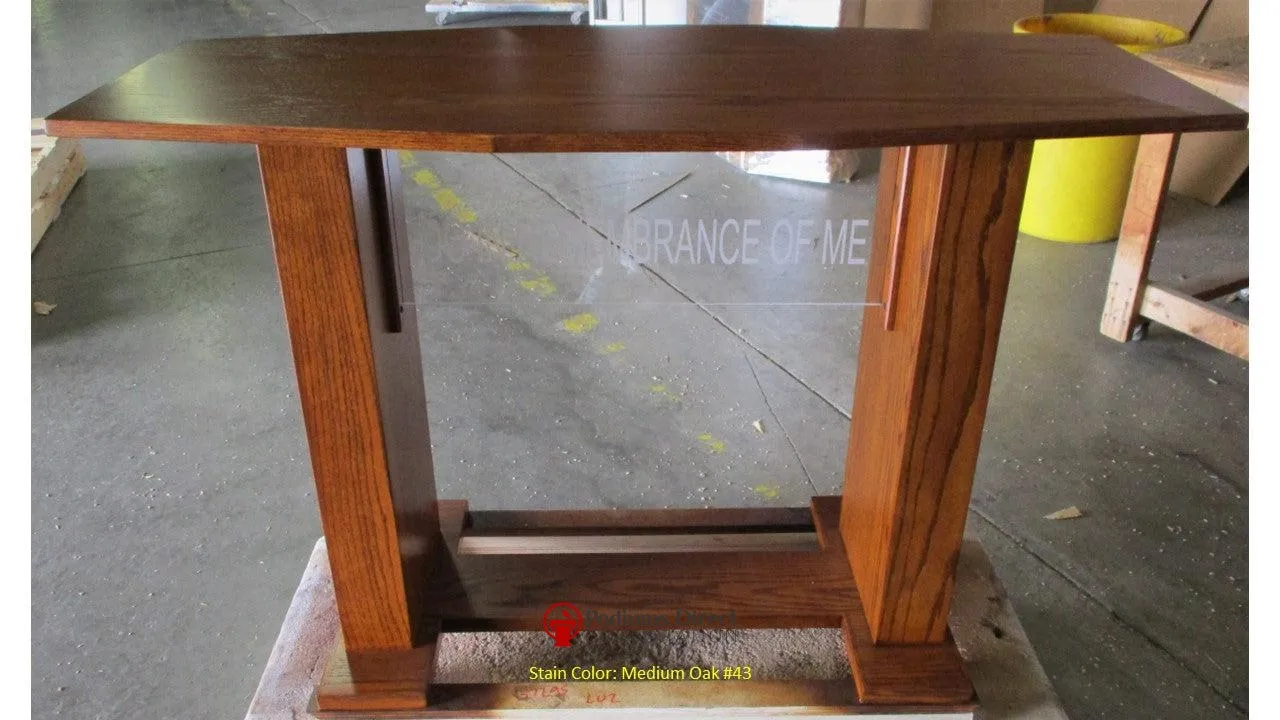 Communion Table 781 Acrylic and Wood Style - FREE SHIPPING!
