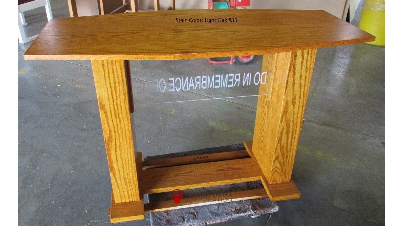 Communion Table 781 Acrylic and Wood Style - FREE SHIPPING!