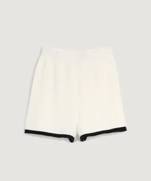 Contrast Knit Shorts