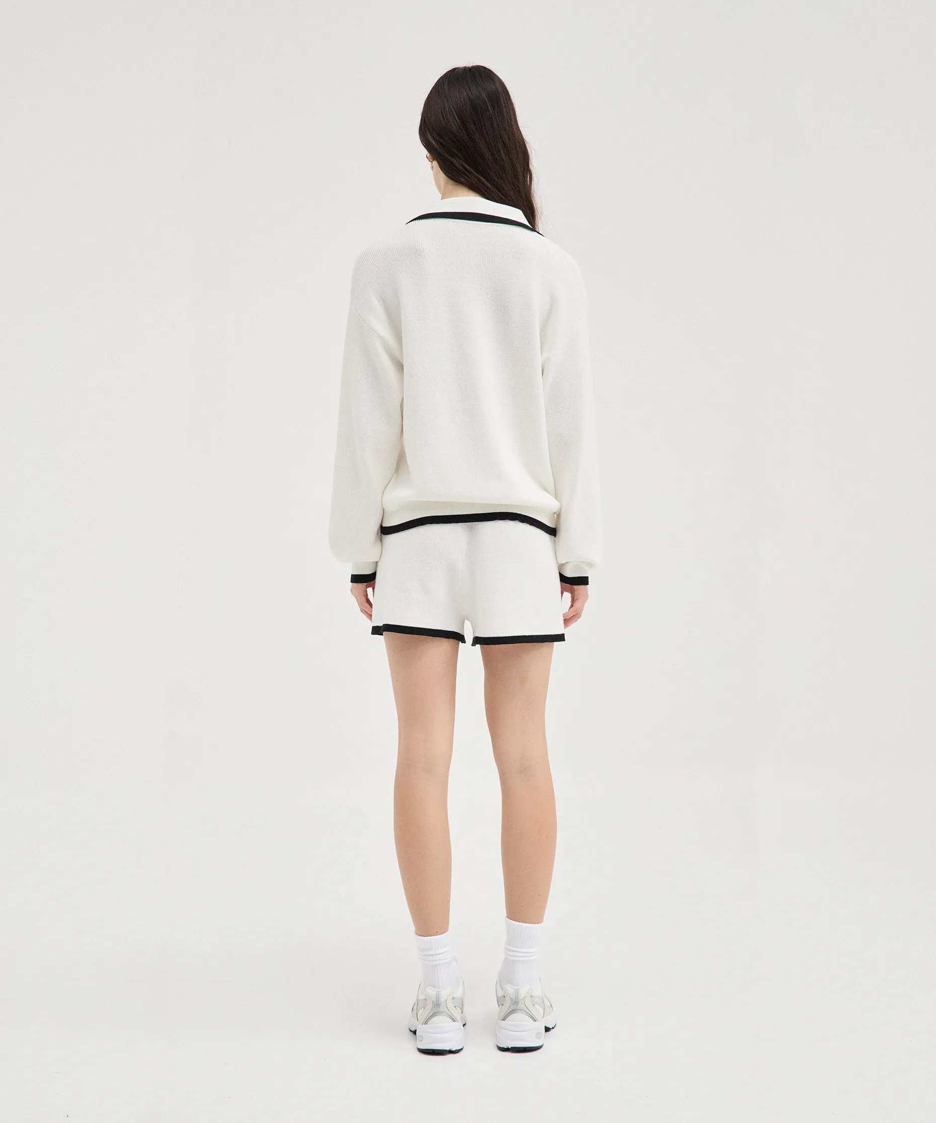 Contrast Knit Shorts