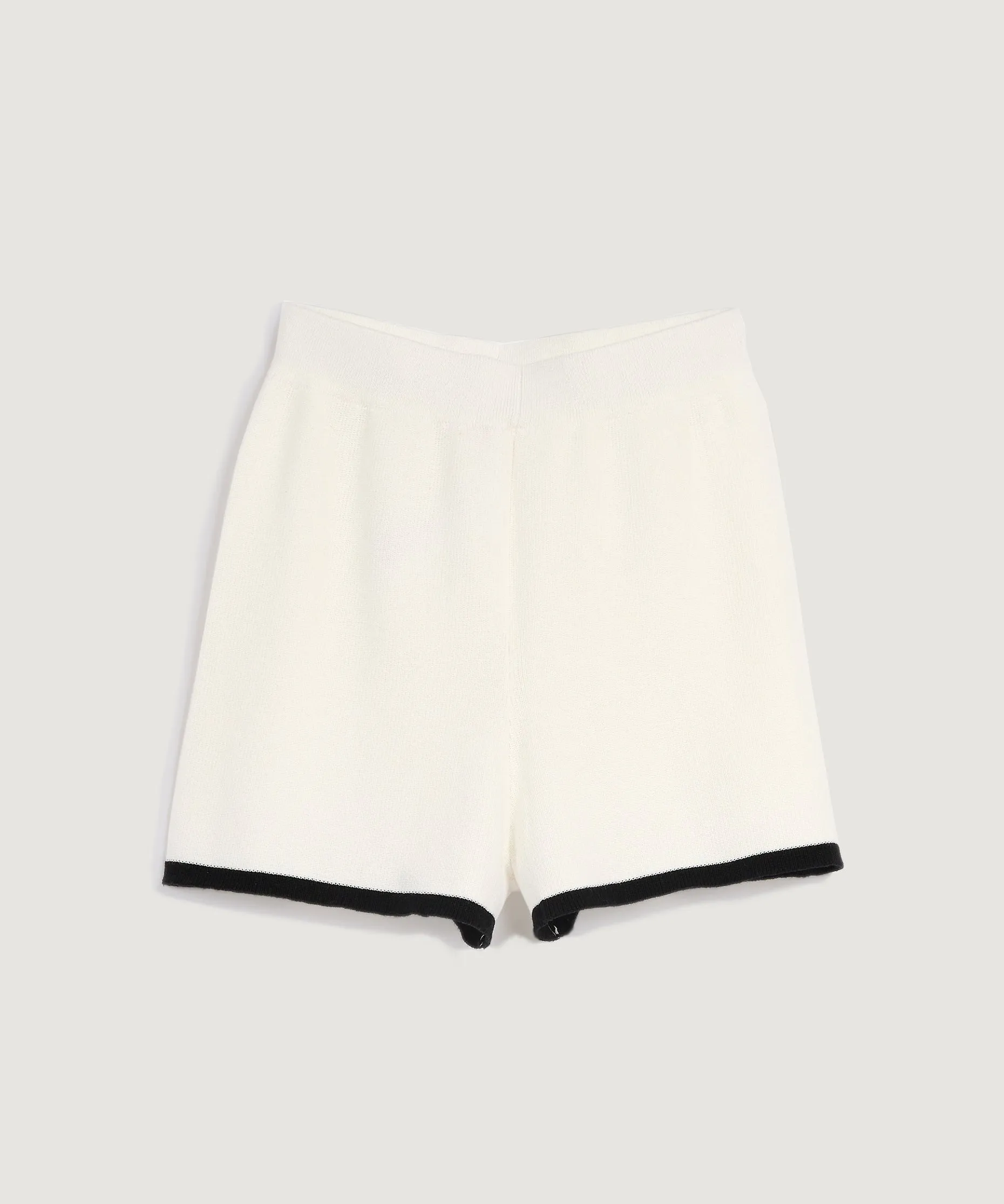 Contrast Knit Shorts