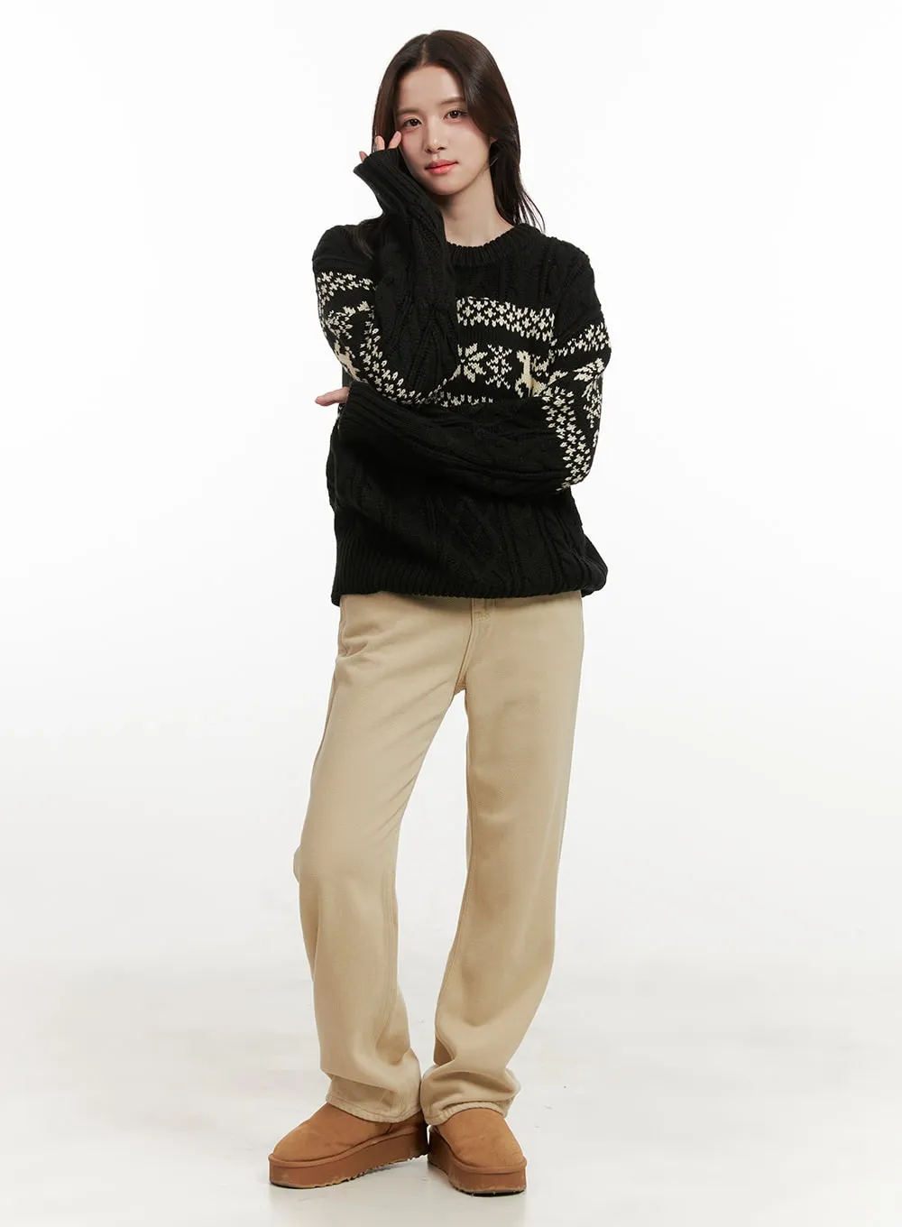 Cozy Nordic Round Neck Sweater ON429