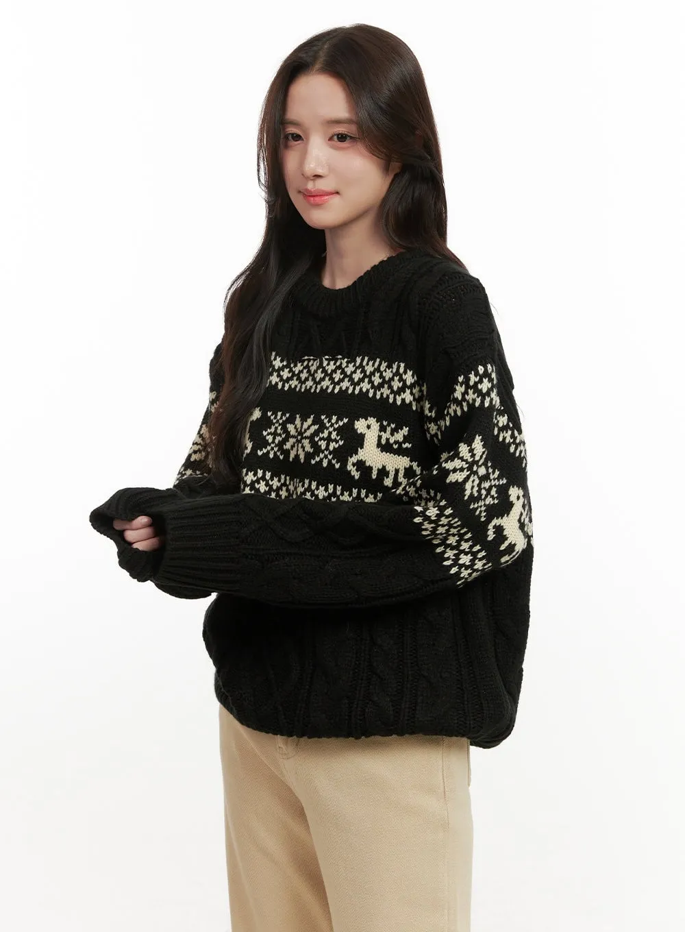 Cozy Nordic Round Neck Sweater ON429
