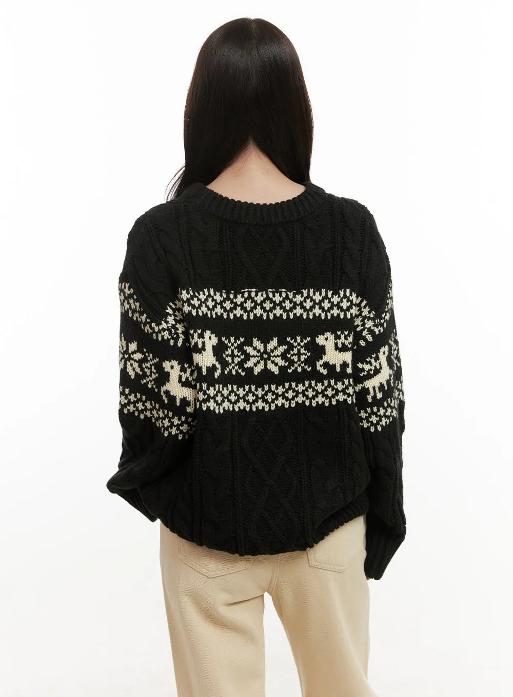 Cozy Nordic Round Neck Sweater ON429