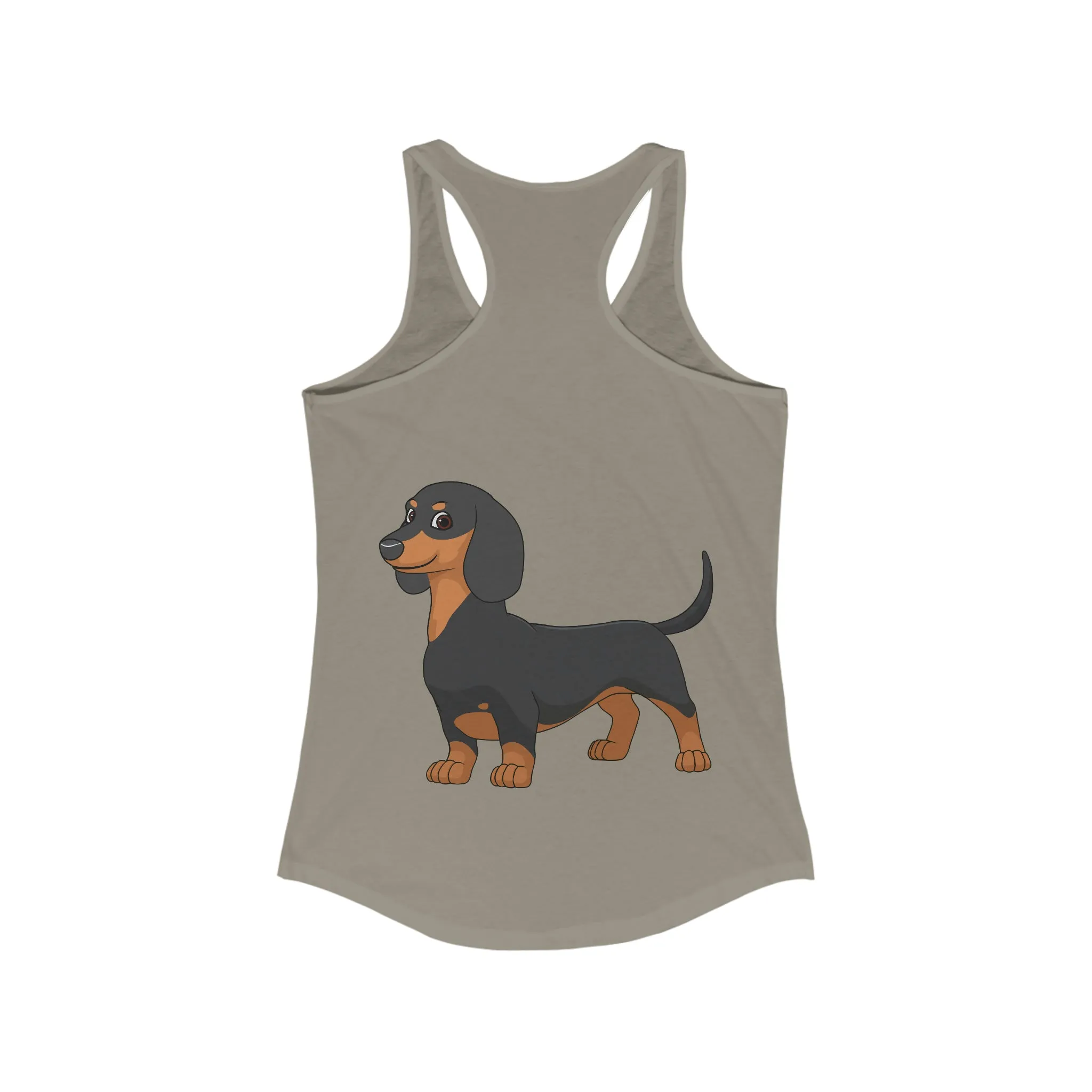 Dachshund  Women's Ideal Racerback Tank, XS - 2XL, 8 Colors, Soft Cotton/Polyester, Extra Light Fabric, FREE Shipping, Made in USA!!
