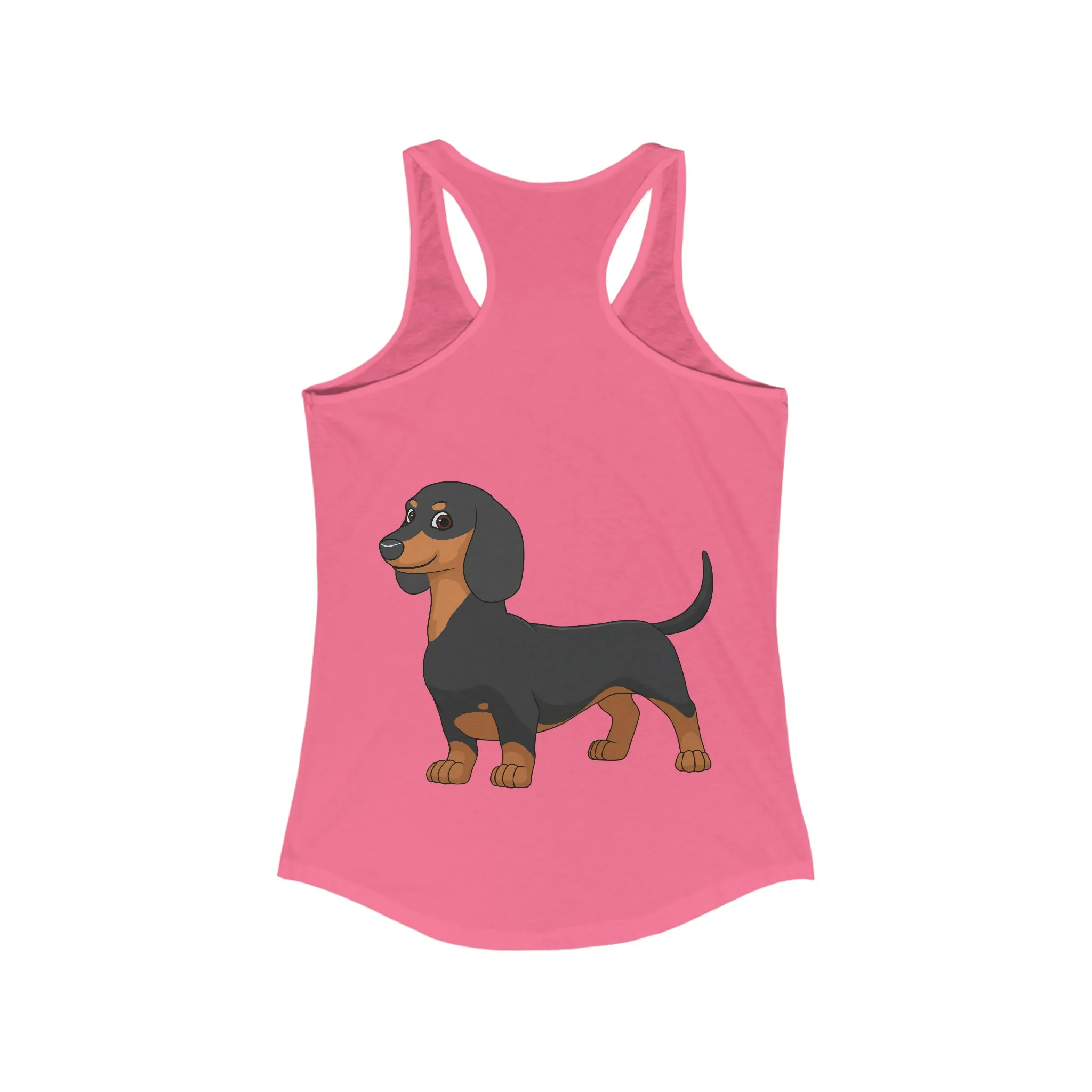 Dachshund  Women's Ideal Racerback Tank, XS - 2XL, 8 Colors, Soft Cotton/Polyester, Extra Light Fabric, FREE Shipping, Made in USA!!