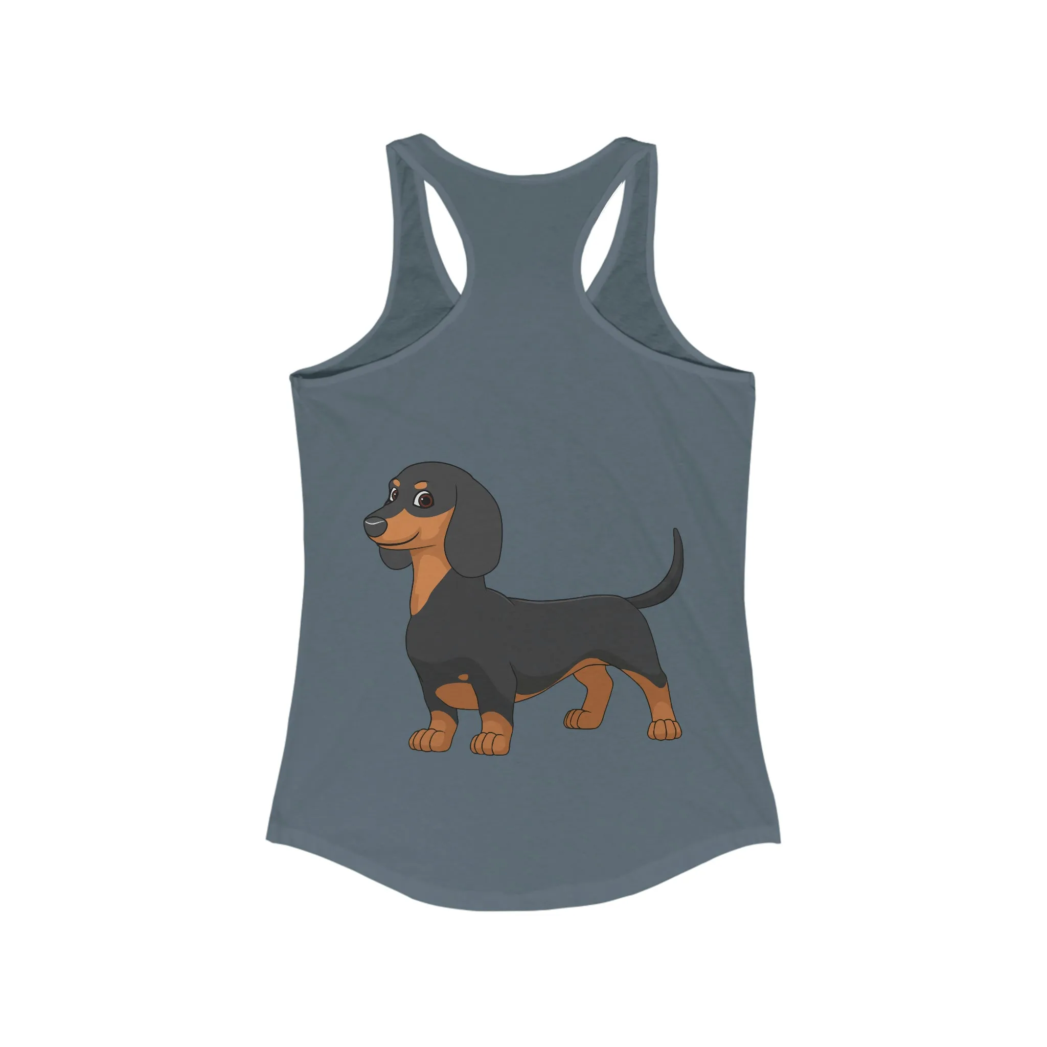 Dachshund  Women's Ideal Racerback Tank, XS - 2XL, 8 Colors, Soft Cotton/Polyester, Extra Light Fabric, FREE Shipping, Made in USA!!