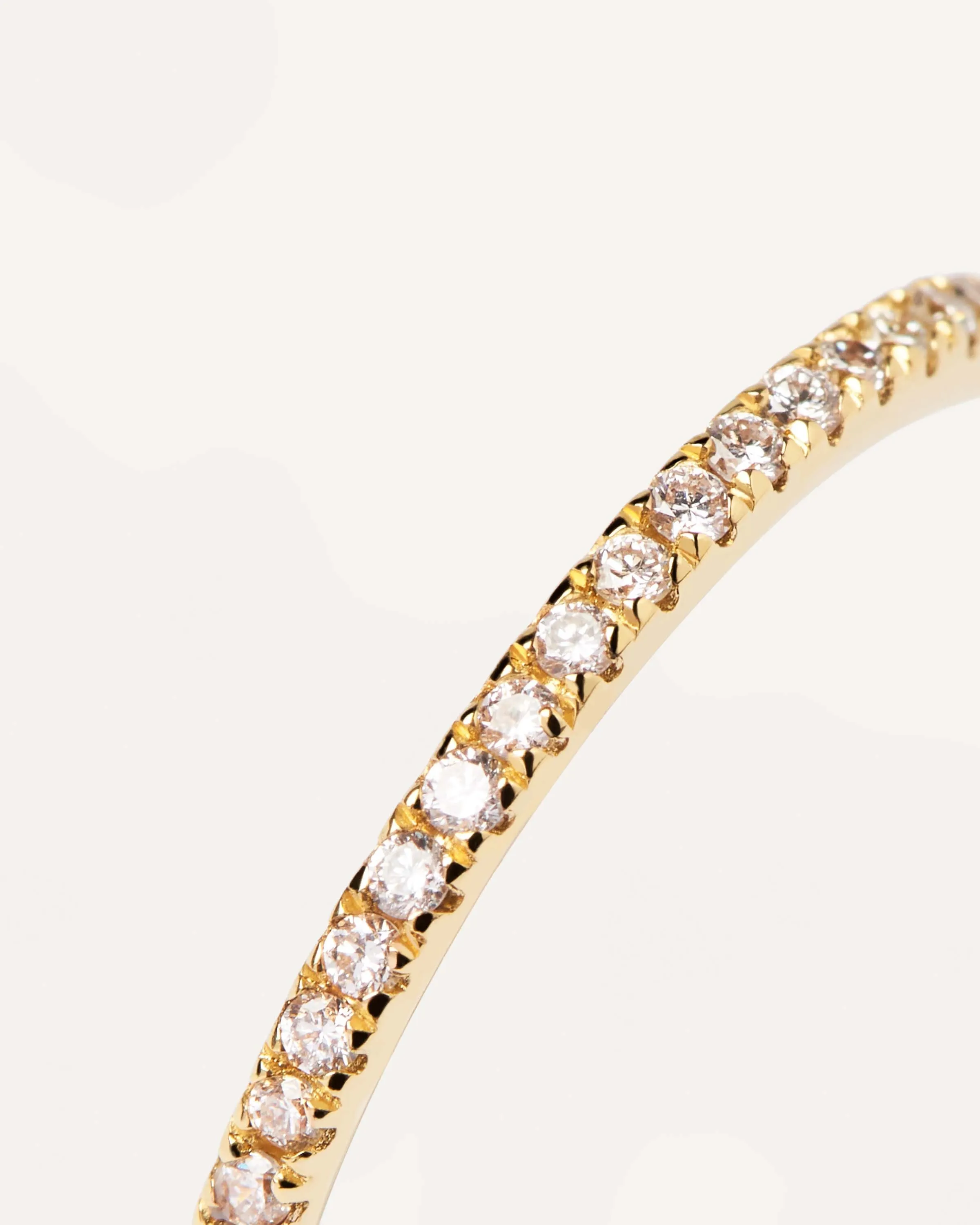 Diamonds and gold Eternity Mini Ring