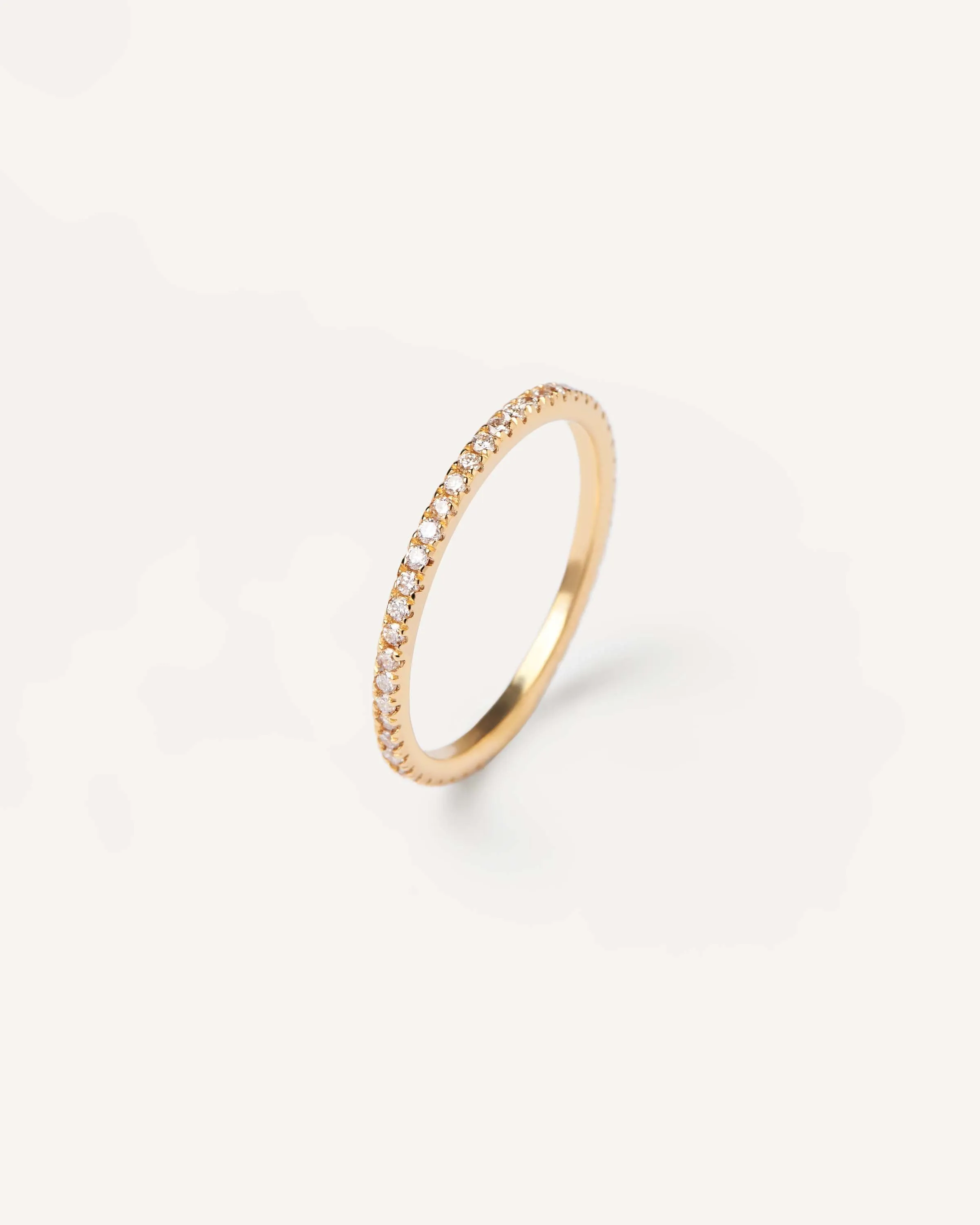 Diamonds and gold Eternity Mini Ring