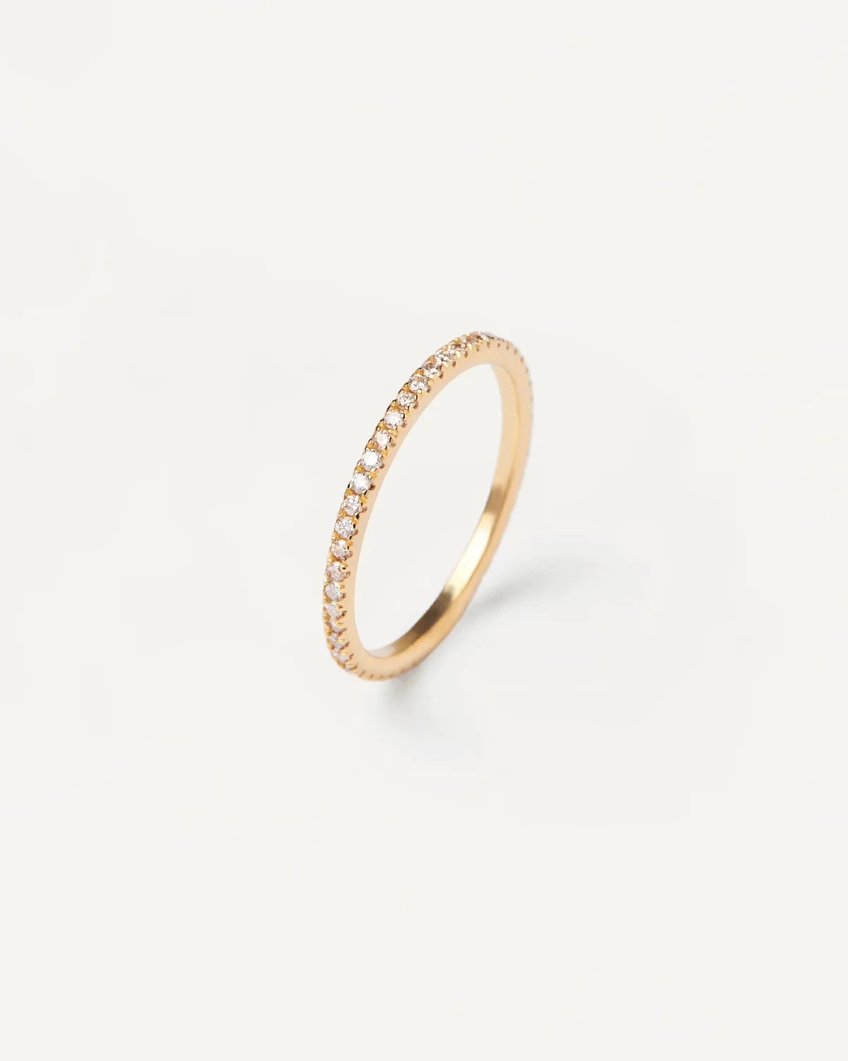Diamonds and gold Eternity Mini Ring