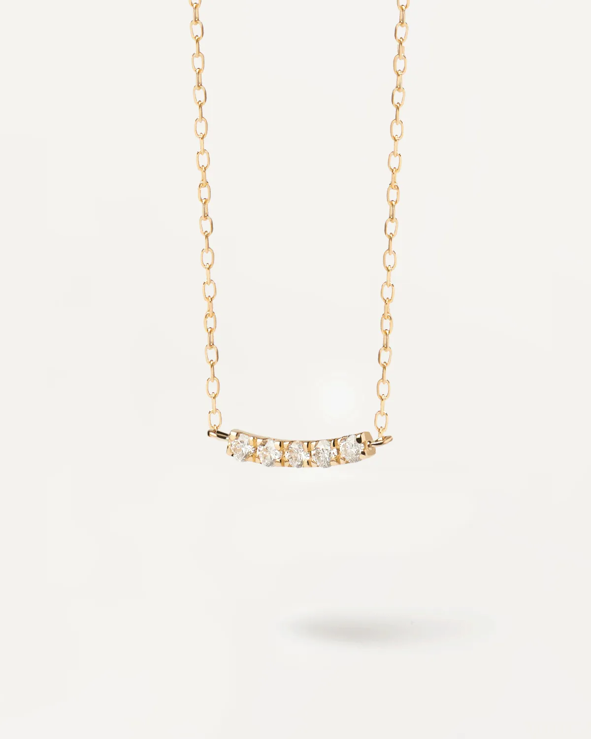 Diamonds and Gold Eternity Necklace