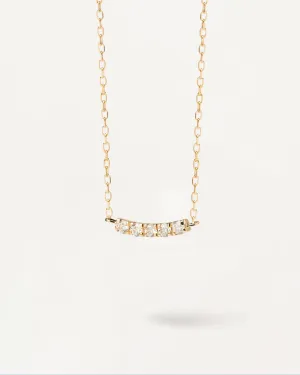Diamonds and Gold Eternity Necklace