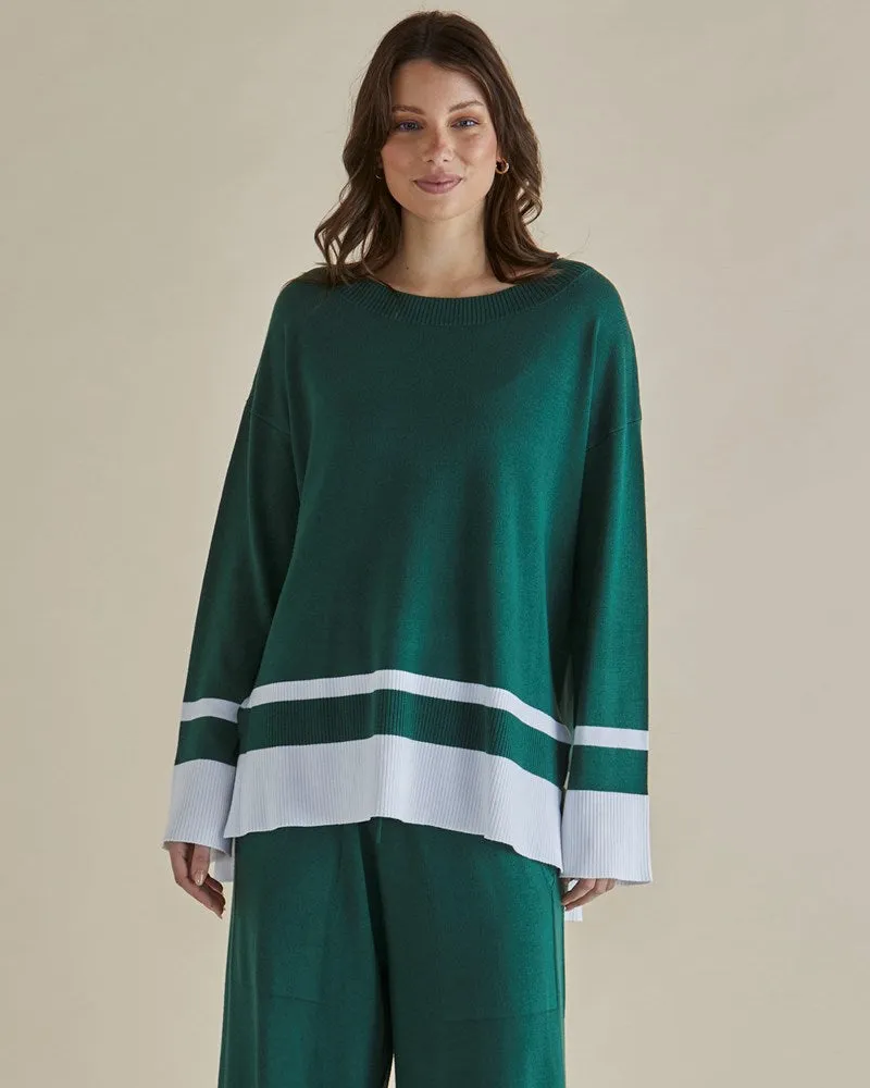 Eleanor Knit Jumper - Basil