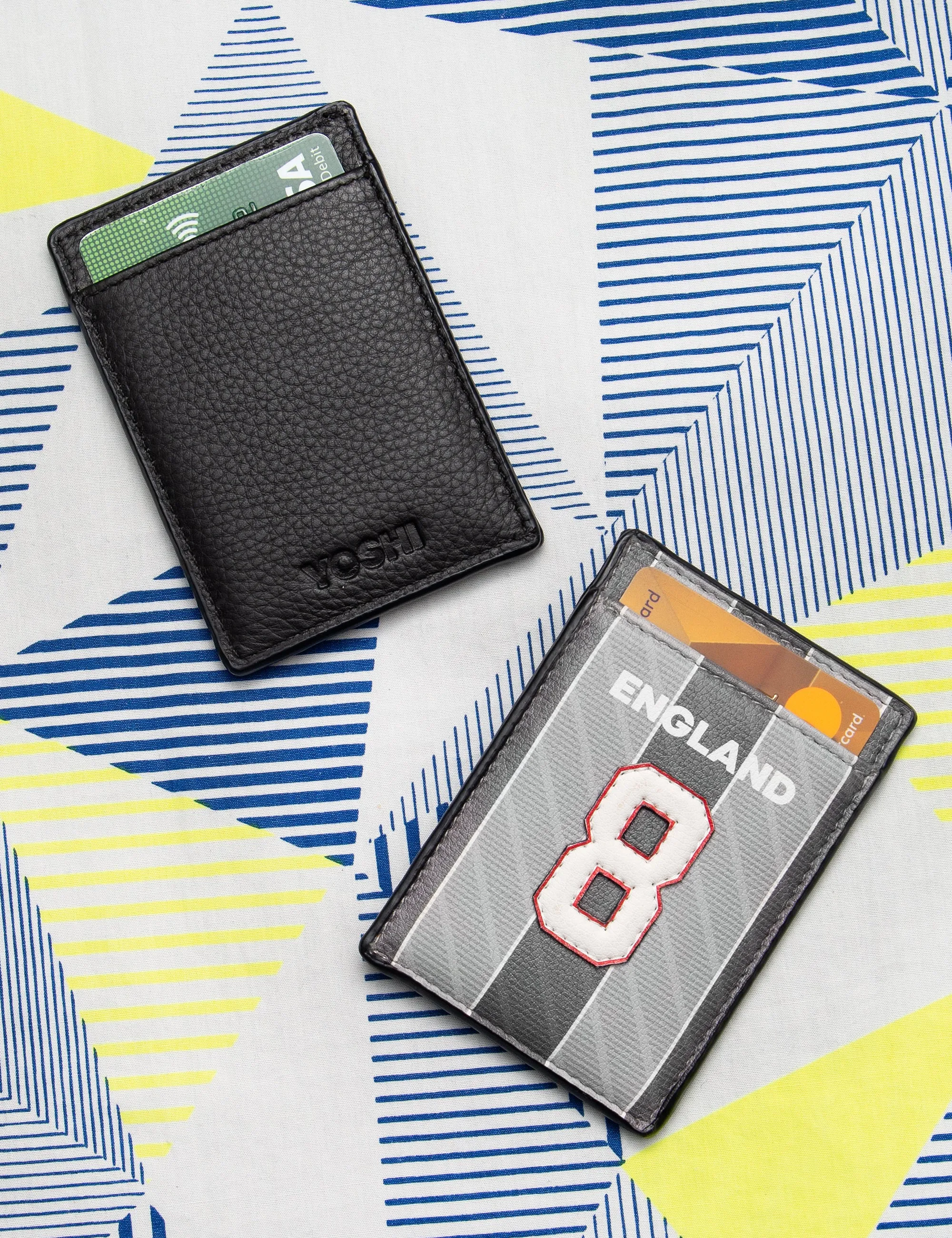 England Legends 8 Compact Leather Card Holder