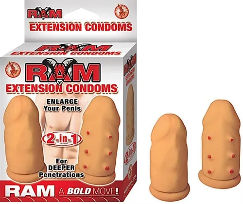 Exciting 2-in-1 Extension Condoms for Deeper Fun