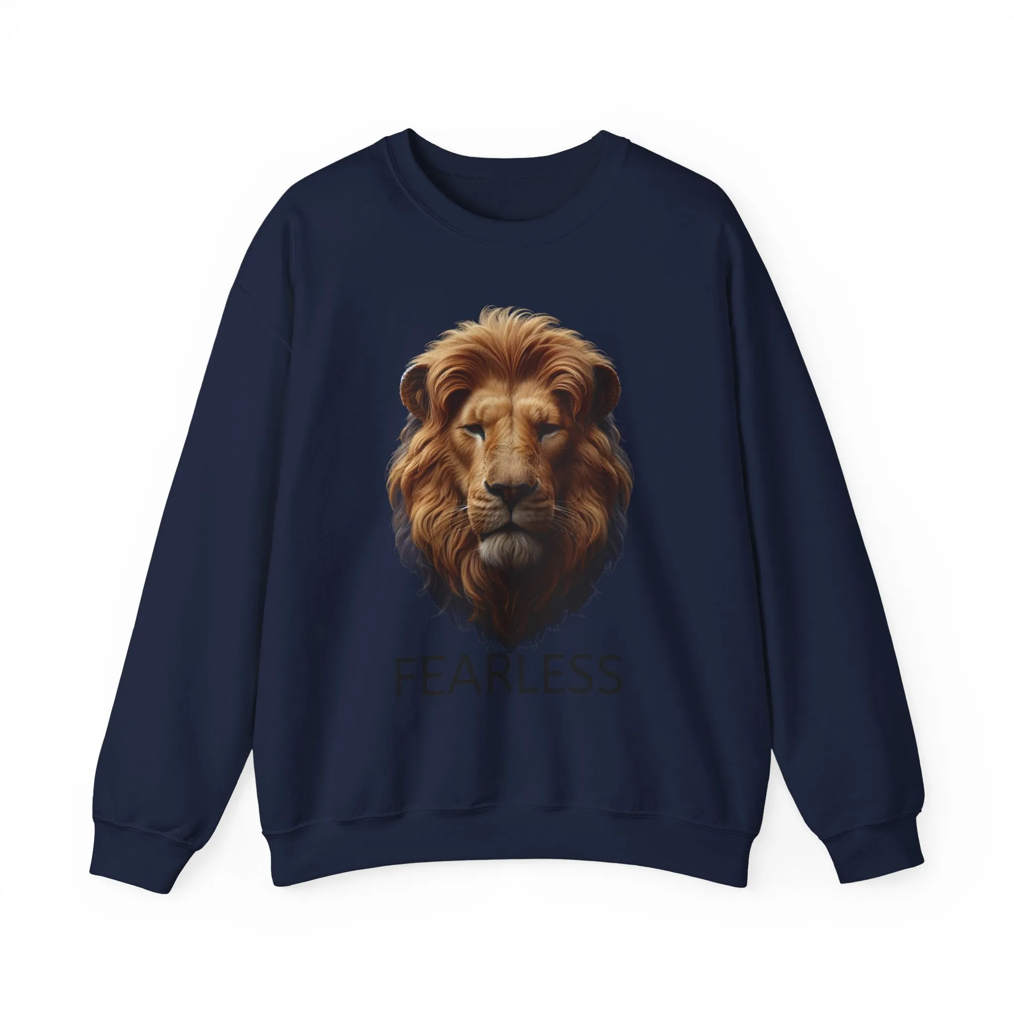Fearless Lion Unisex Crewneck Sweatshirt - Motivational Apparel