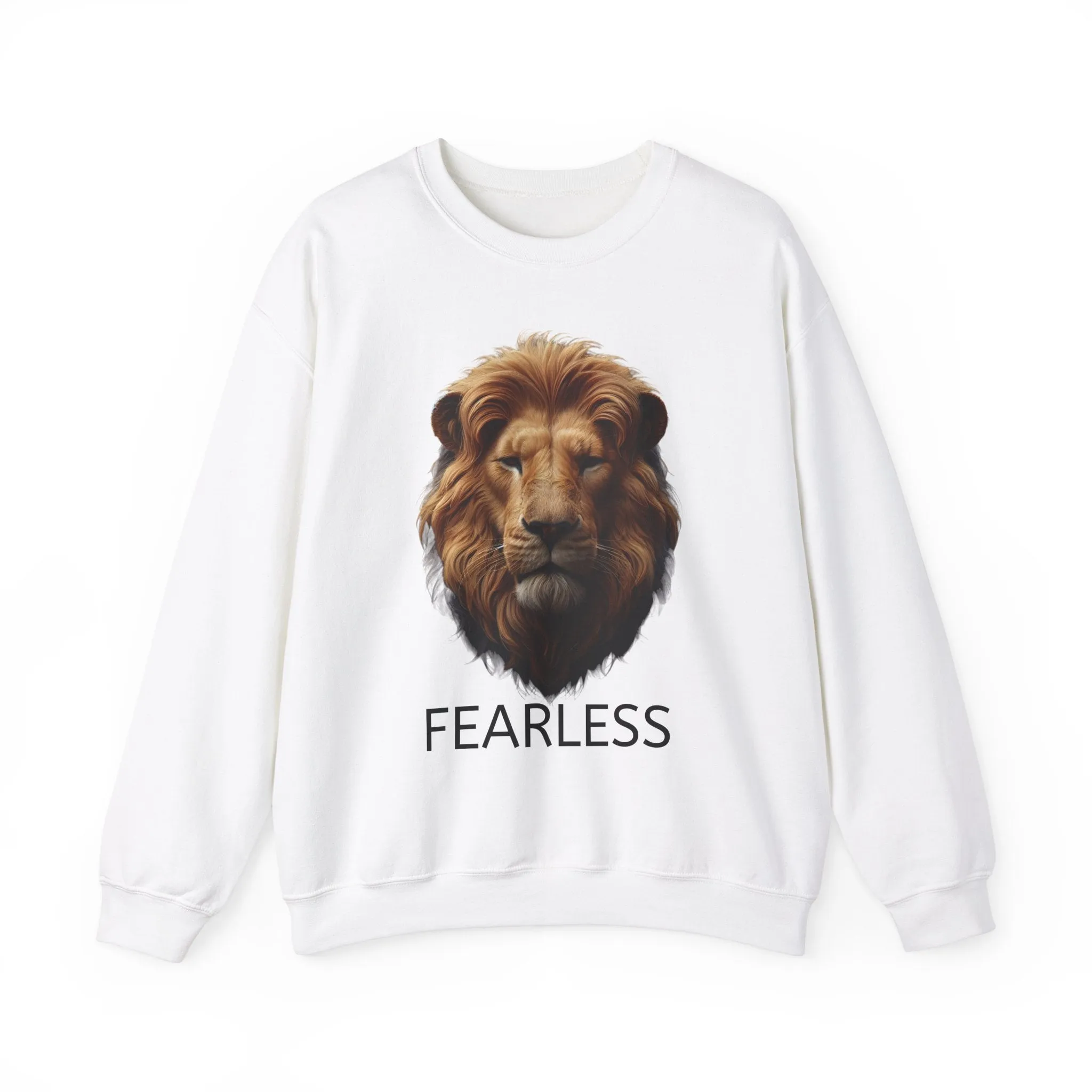 Fearless Lion Unisex Crewneck Sweatshirt - Motivational Apparel