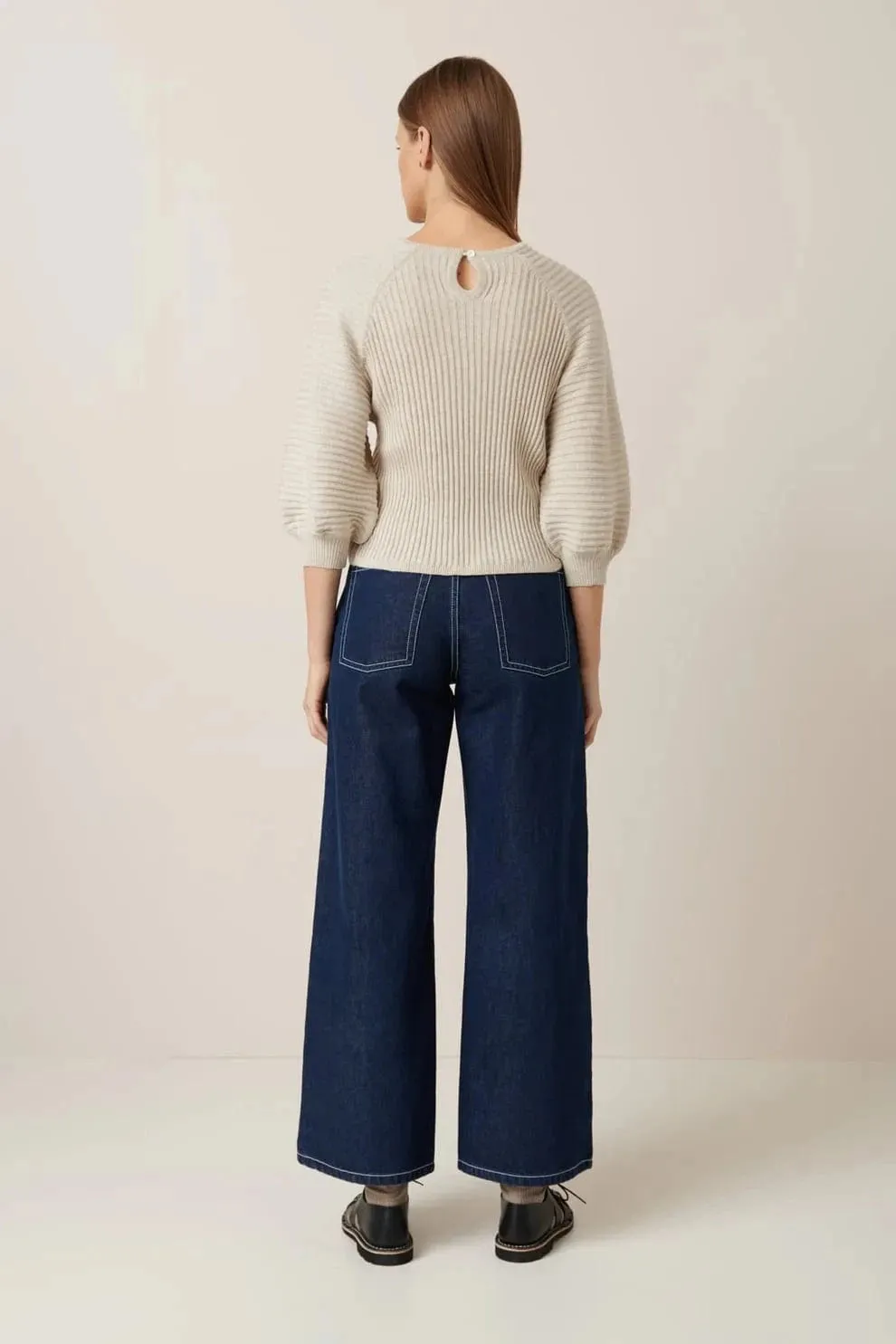 Kowtow Quinn Top Oat Melange