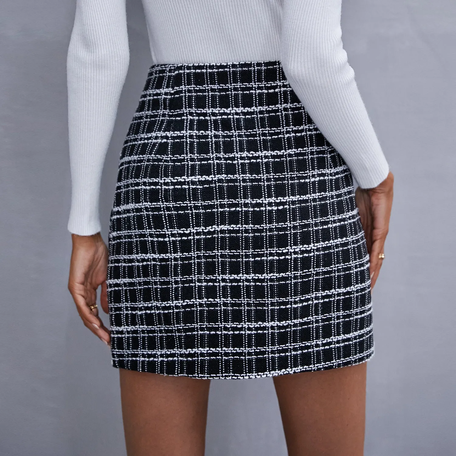 Long Sleeve Slim Fit Skirt