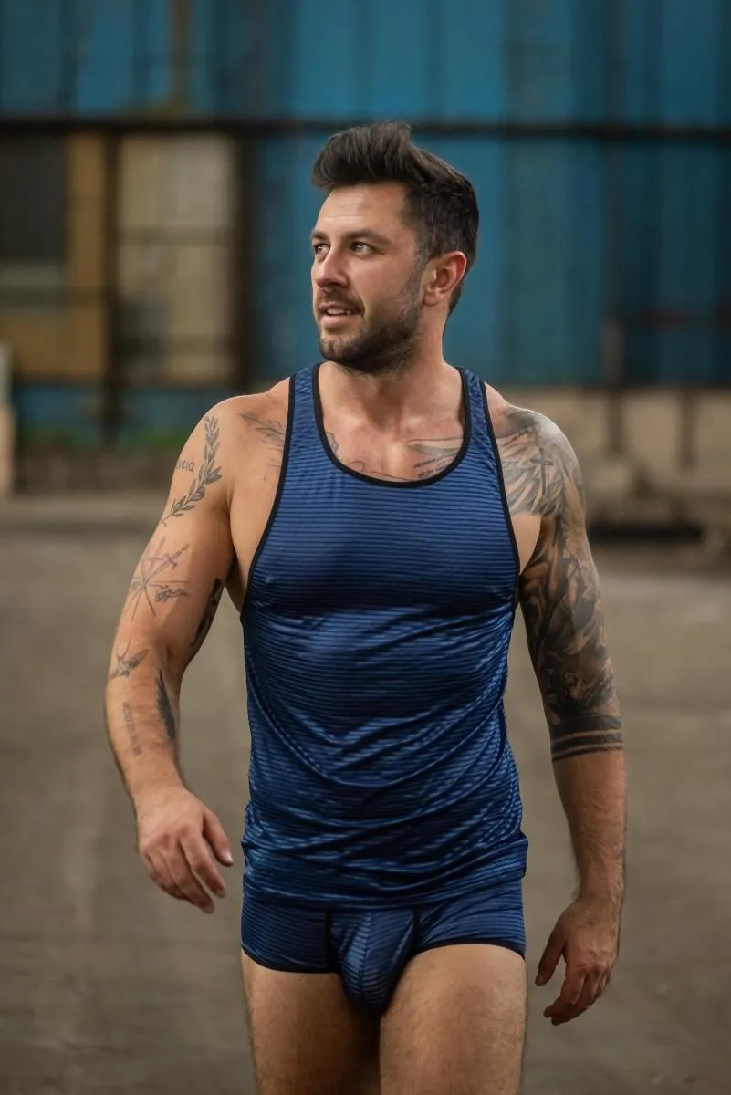 Men Tank Top 053598 Naval by Anais for Men