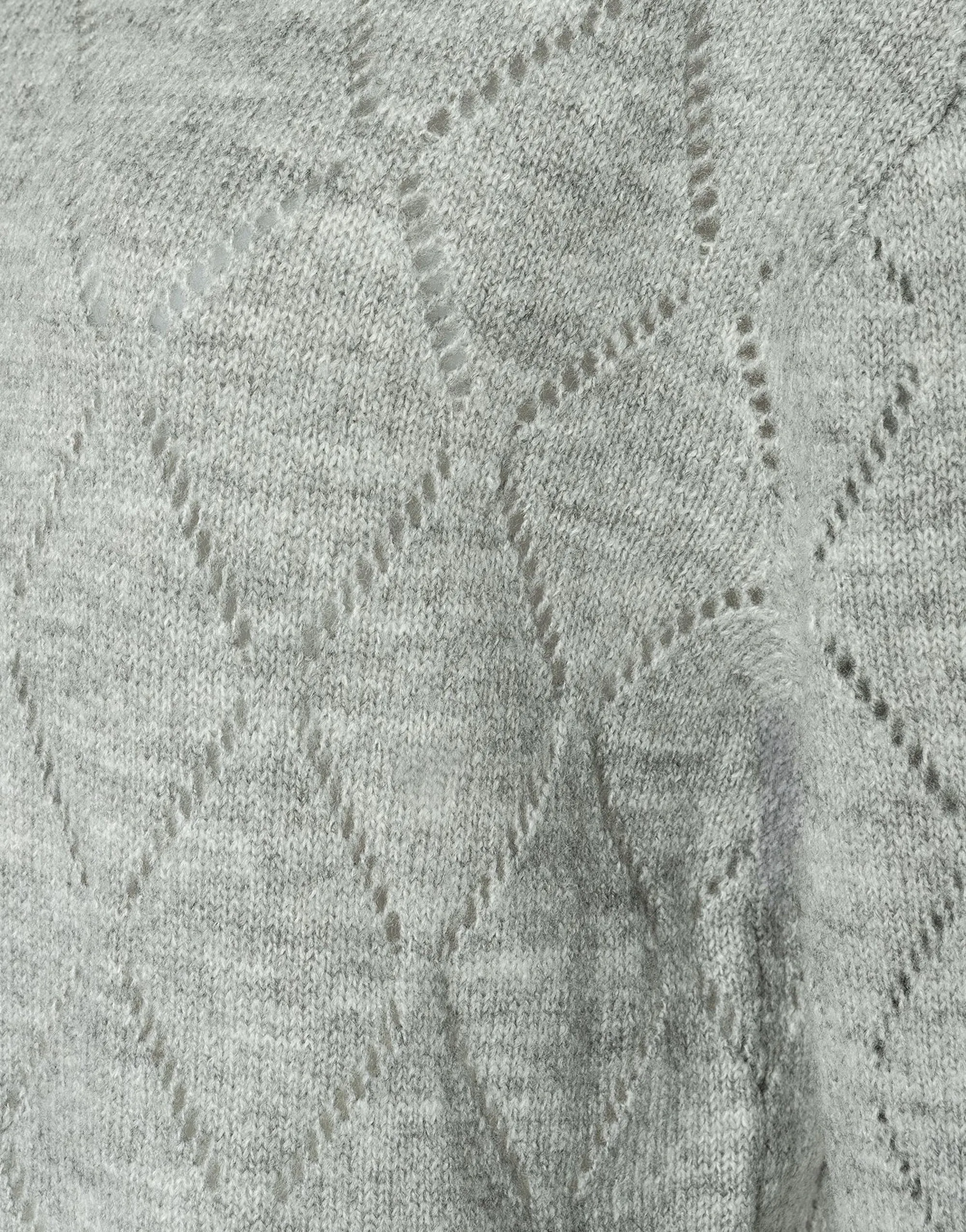 More & More Ajour Knit Sweater Grey