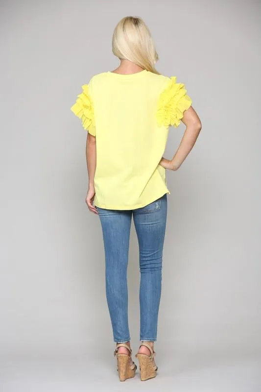 Pre-Order Kandice Ruffled Top