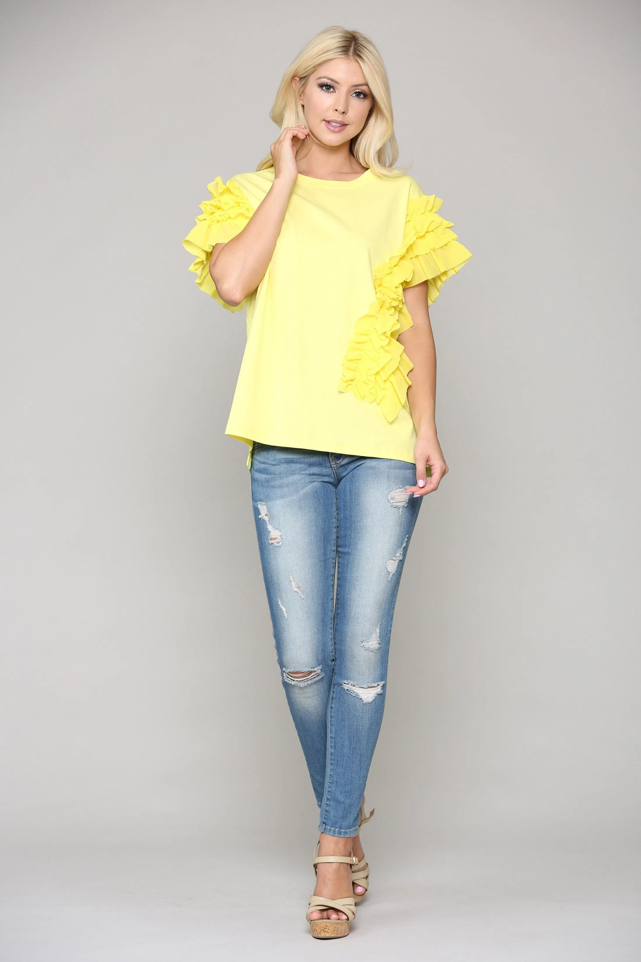 Pre-Order Kandice Ruffled Top