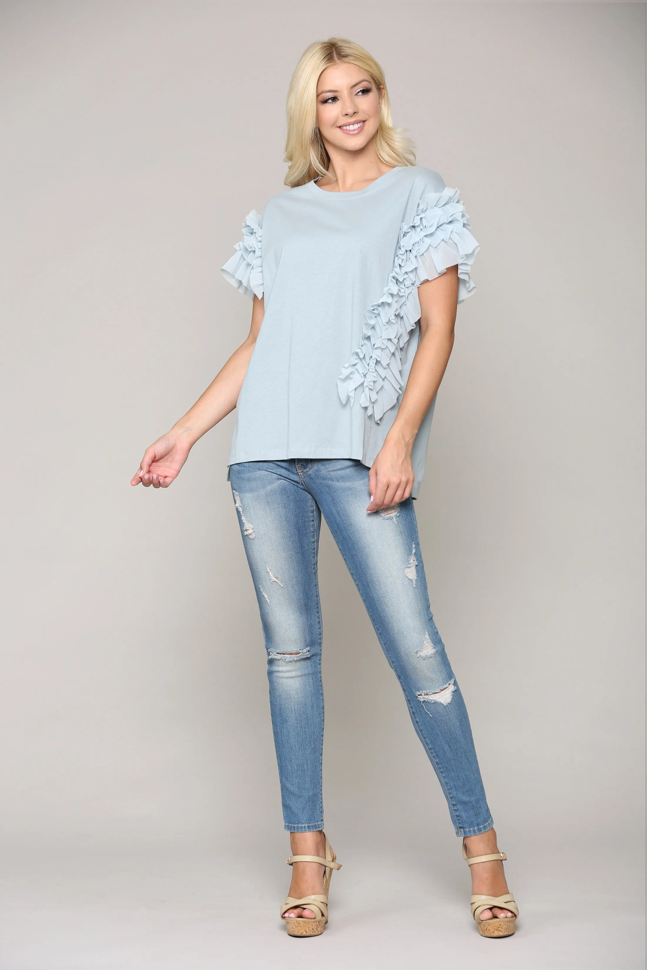 Pre-Order Kandice Ruffled Top