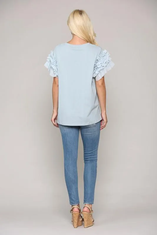 Pre-Order Kandice Ruffled Top