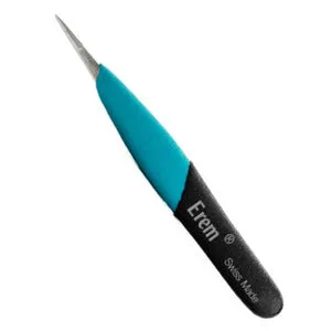 TWEEZER,FINE STRT,4.75",SERR,ERGO -Qty5