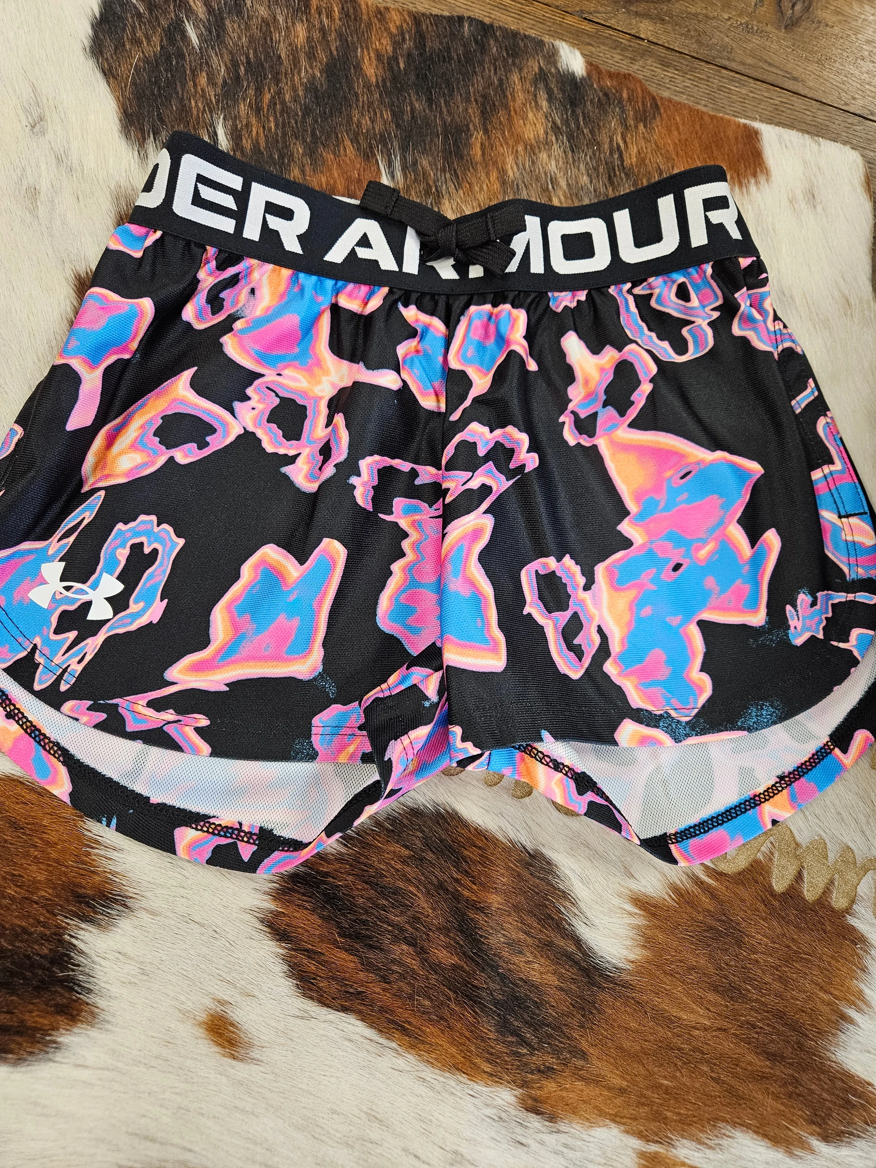 Under Armour Girls Play Up Printed Shorts