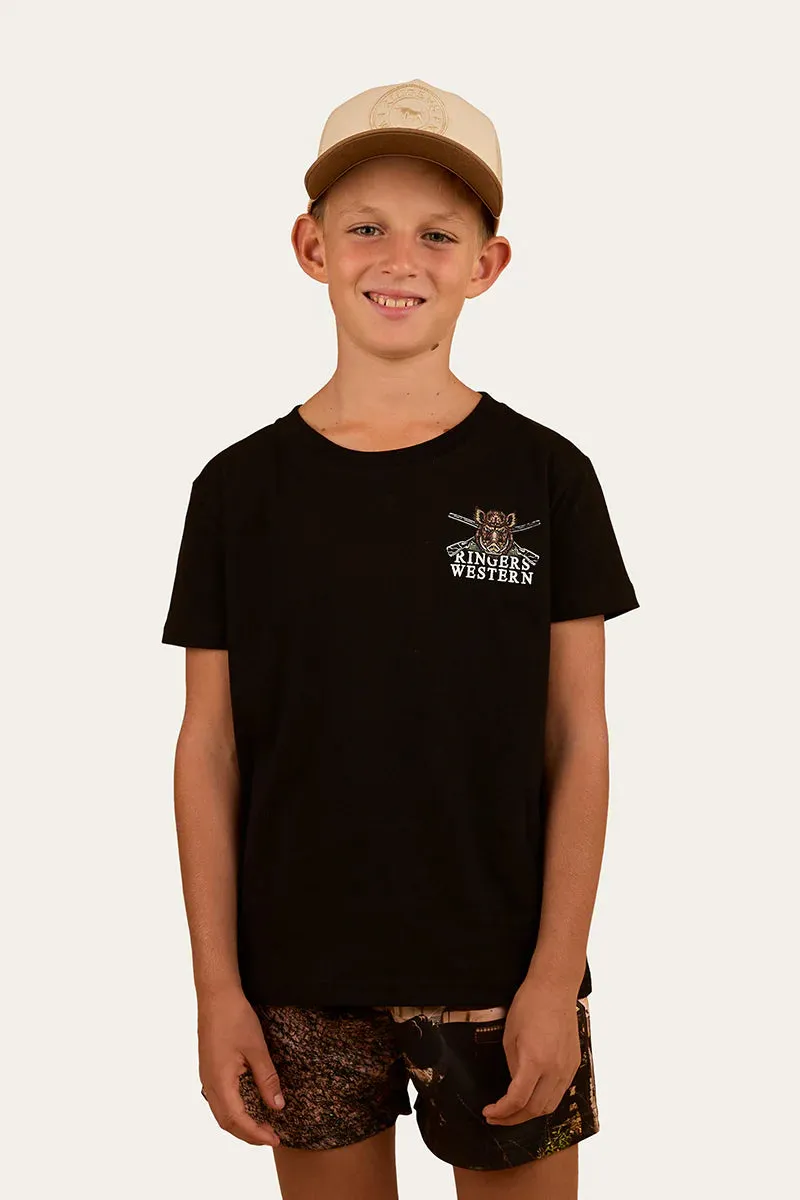 Wild Boar Kids Classic Fit T-Shirt Black