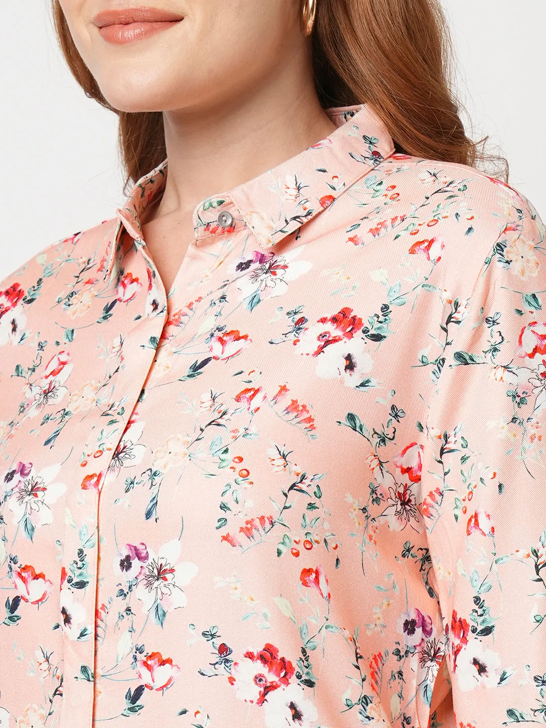 Women Slim Fit Floral Print Printed Shirt