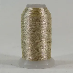YLI Fine Metallic in Gold 1, 500yd Spool